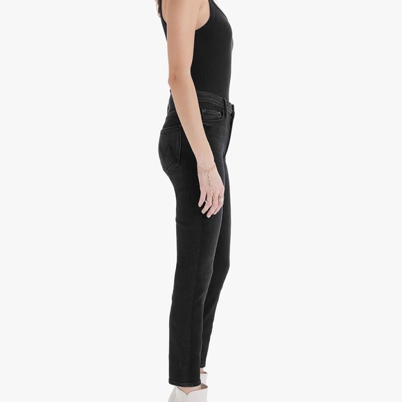 Mother Denim High Waisted Looker Black Skinny Jeans - Picture 3 of 11